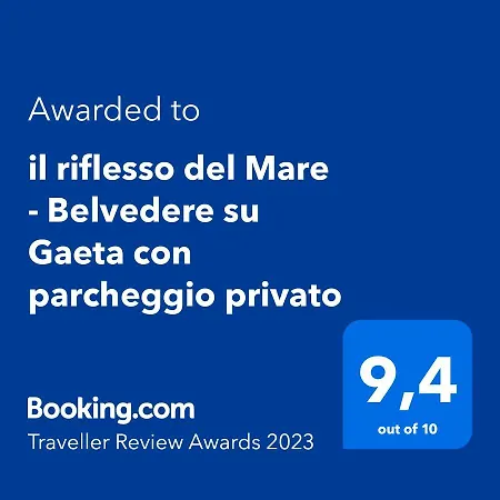 Il Riflesso Del Mare - Belvedere Su Gaeta Con Parcheggio Privato Apartment Formia